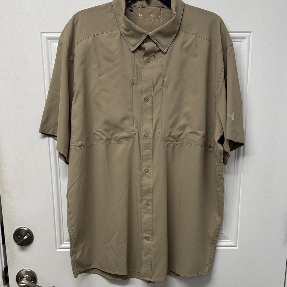 Under Armour Tan Short Sleeve Shirt